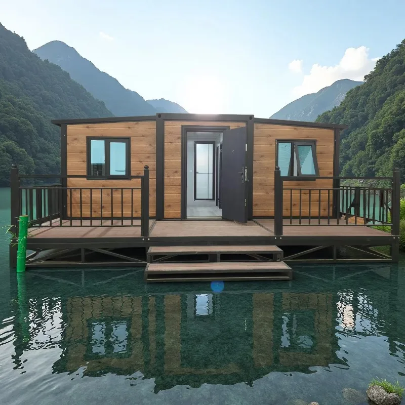 Customizable Expandable Container House Mobile Foldable Prefab Villa Comfortable Modular Living Space Full Facilities Hotel