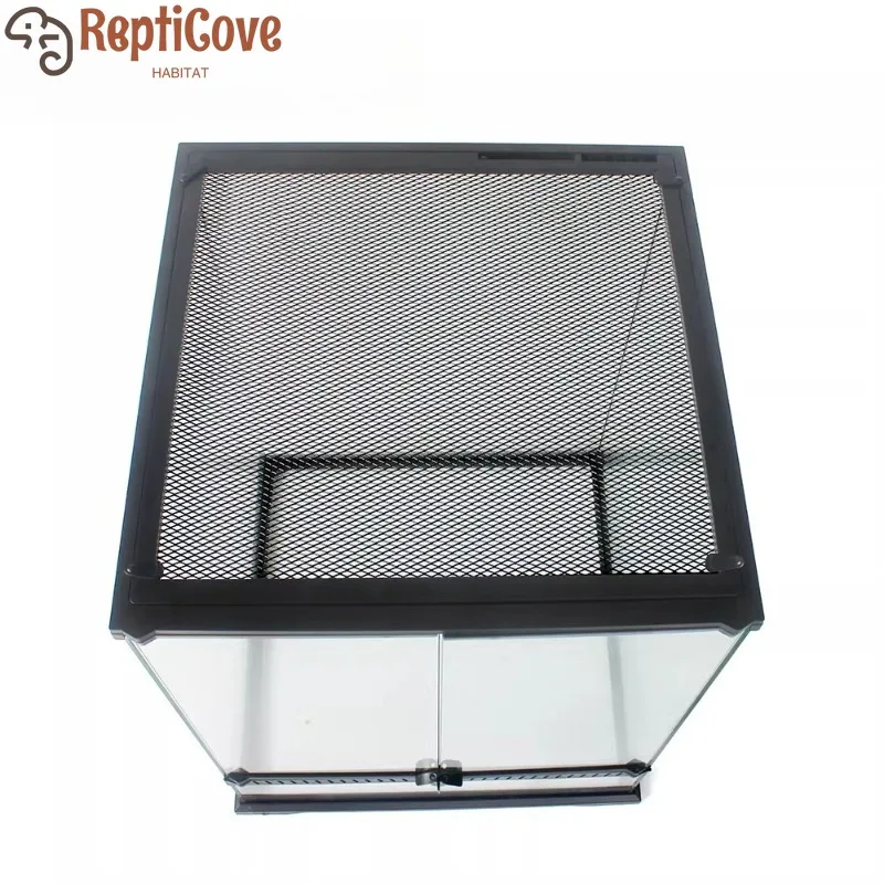 

Стеклянный террариум для рептилий из тропического леса для лягушек, ящериц, хамелеонов, черепах, экологический террариум для разведения питомцев