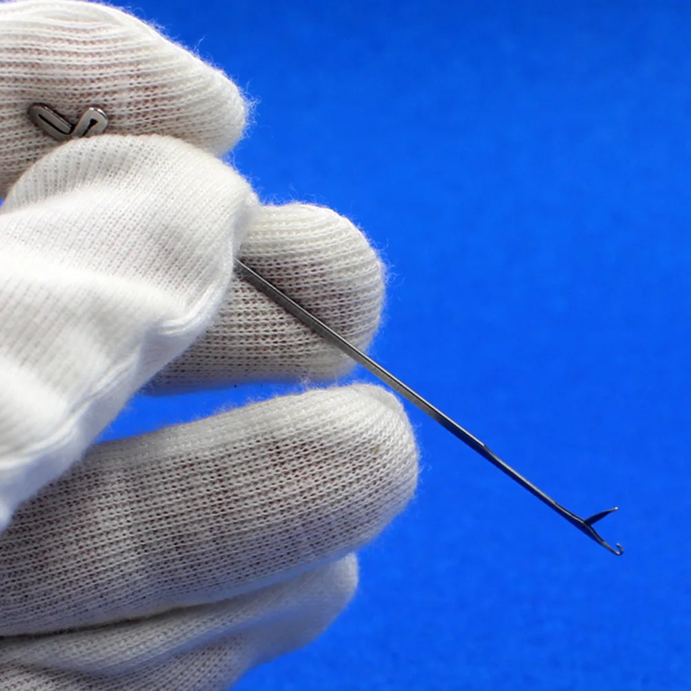 

3Pcs Micro Ring Crochet Hook Metal Needle Beading Tool DIY Bracelet Craft Supplies Flexible Wire Threading Weaving Kit