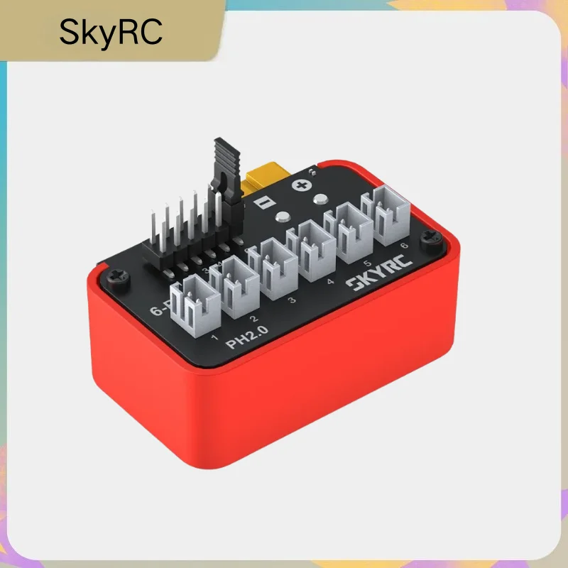 

SkyRC Battery Charging Hub OSH 6-Port 1S Charger for LiPo LiFe Li-ion LiHV | Compatible with B6neo B6neo 2 B6neo+ B6ACneo