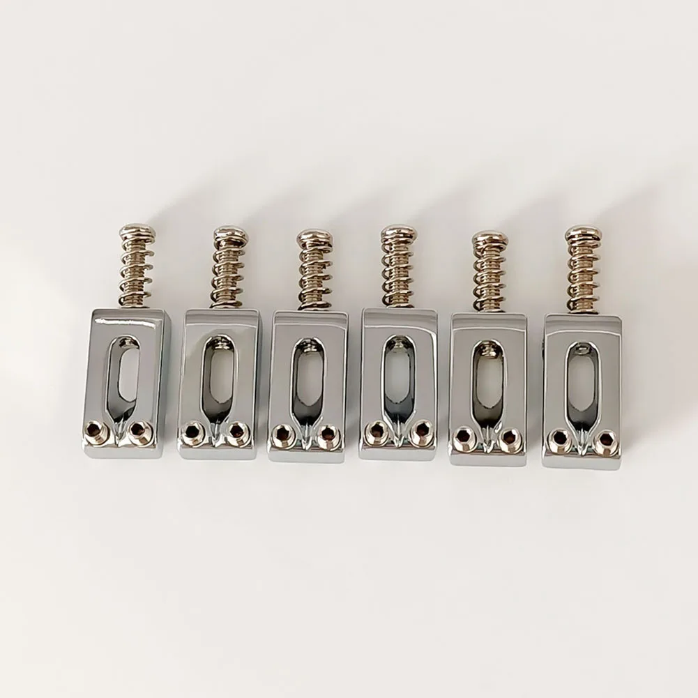 

6pcs Guitar Bridge Saddle Rollers Bridge String Saddles Compatible For St Electric Guitar Bass Accessories