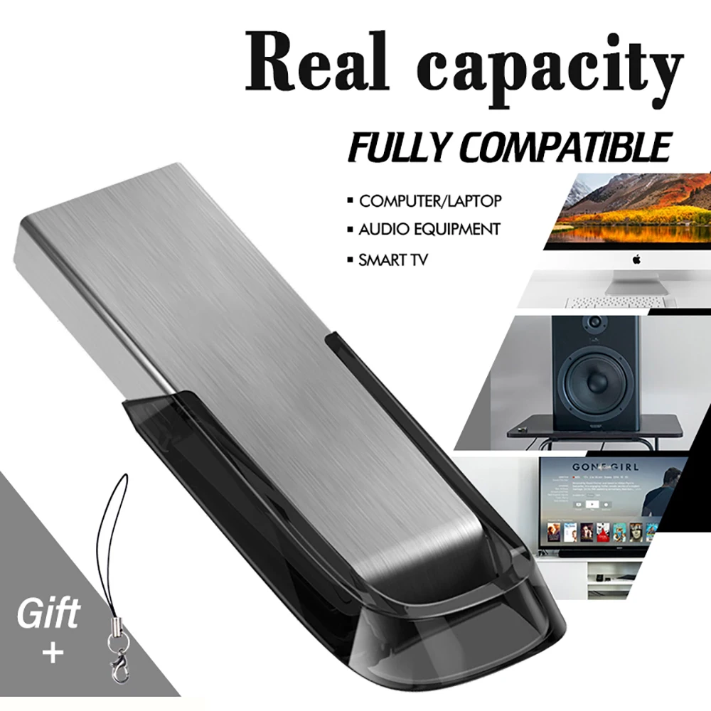 

shandian High-speed USB 2.0 Pen drive 128GB 64GB 32GB USB Flash Drive Real capacity 16GB 8GB 4GB Pen Drive USB Flash Key Memory