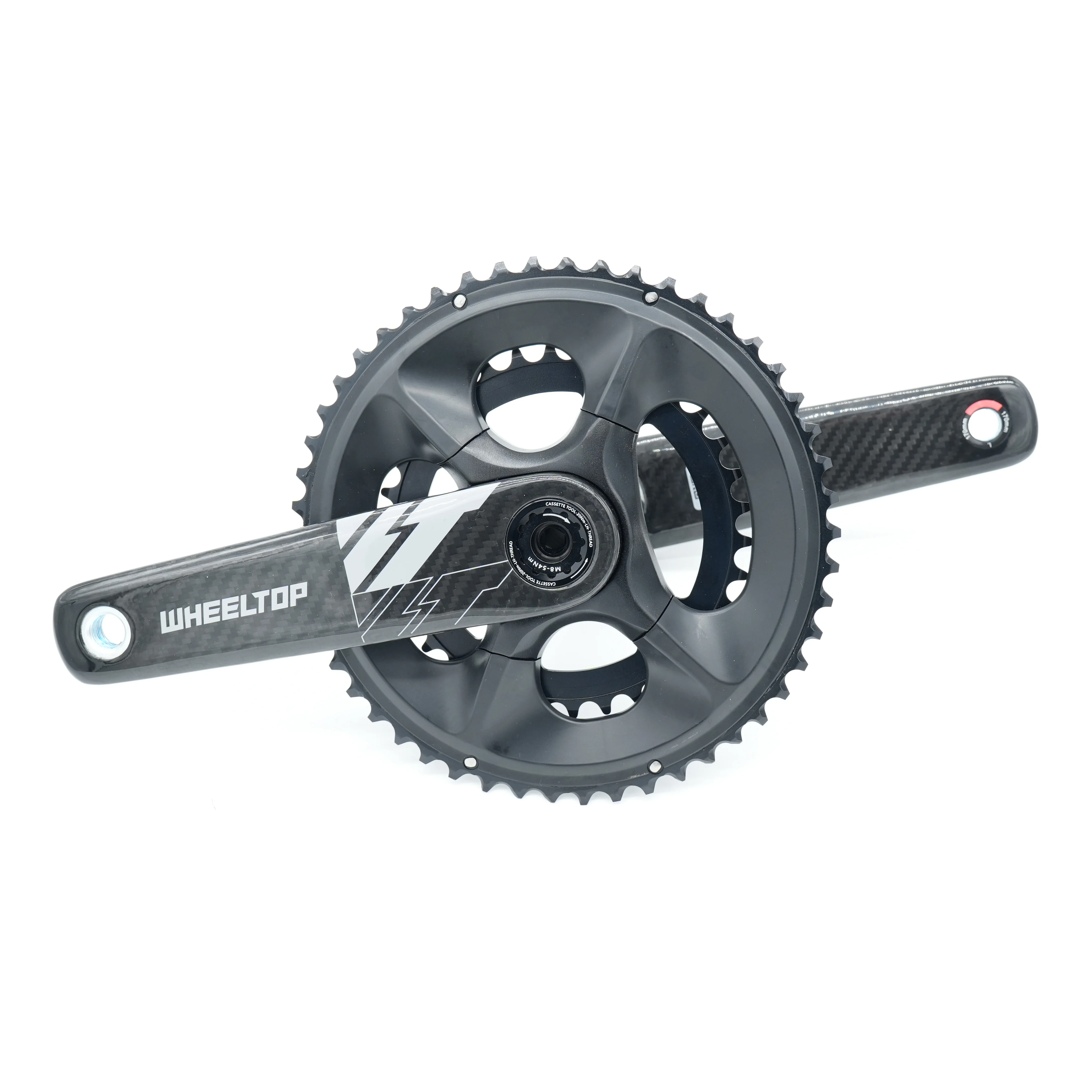 WheelTop Bike Crankset 50/34T Or 52/36T 170mm Carbon Fiber Crank Set 10/11/12S Compatibility New Bicycle Parts