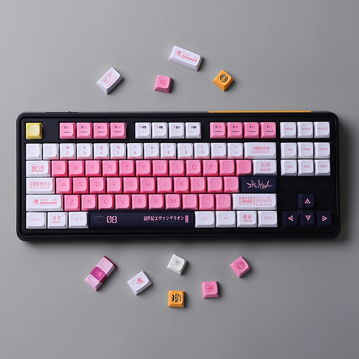 134 Keys XDA Profile Keycaps Dye Sublimation PBT Keycap For Mx Switch Mechanical Keyboard Anime EVA 01 02 08 Custom ISO Key Caps