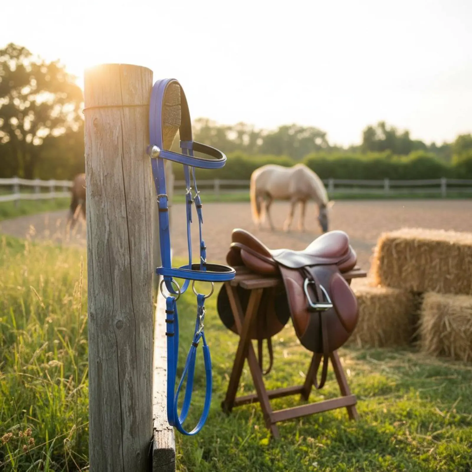 riding-bridle-with-snaffle-mouthpiece-adjustable-horse-halter-equestrian-equipment