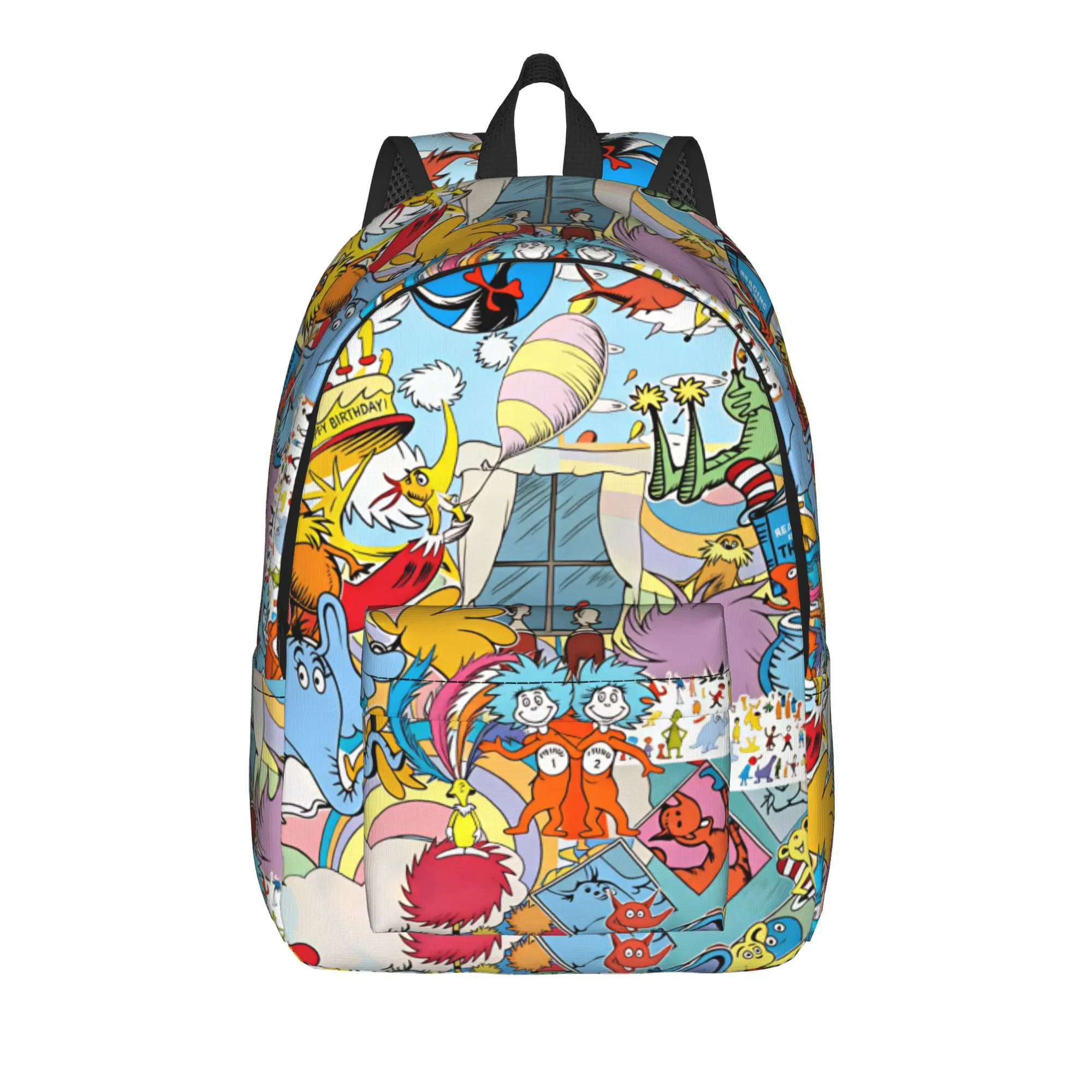 Dr Seussed Characters Read Amazing  Backpack Youth  Pattern Backpacks Polyester Elegant School Bags Daily Design Rucksack