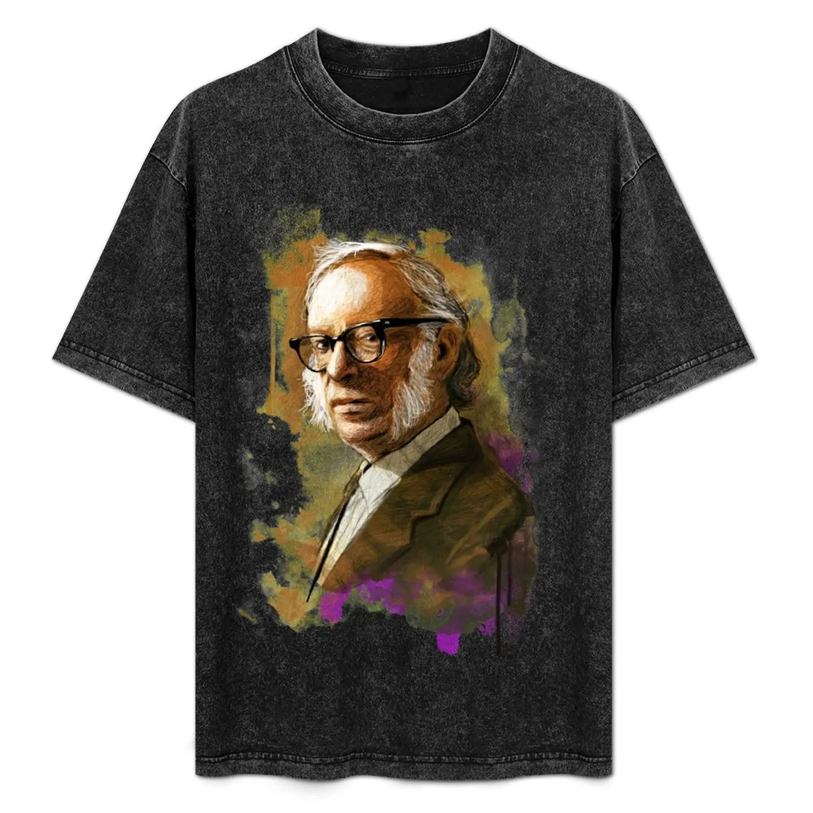 

Isaac Asimov Portrait T-Shirt Plus Size Basic Cotton T-Shirt