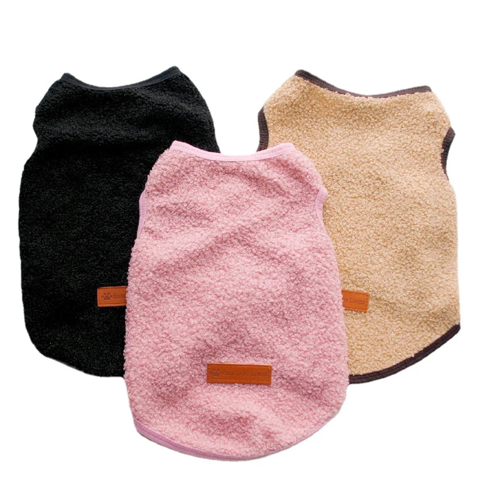 Imitation Cashmere Dog Vest Pet Winter Dog Clothes For Bichon Schnauzer Chihuahua Warm Puppy Clothes Soft Pets Clothing Roupas