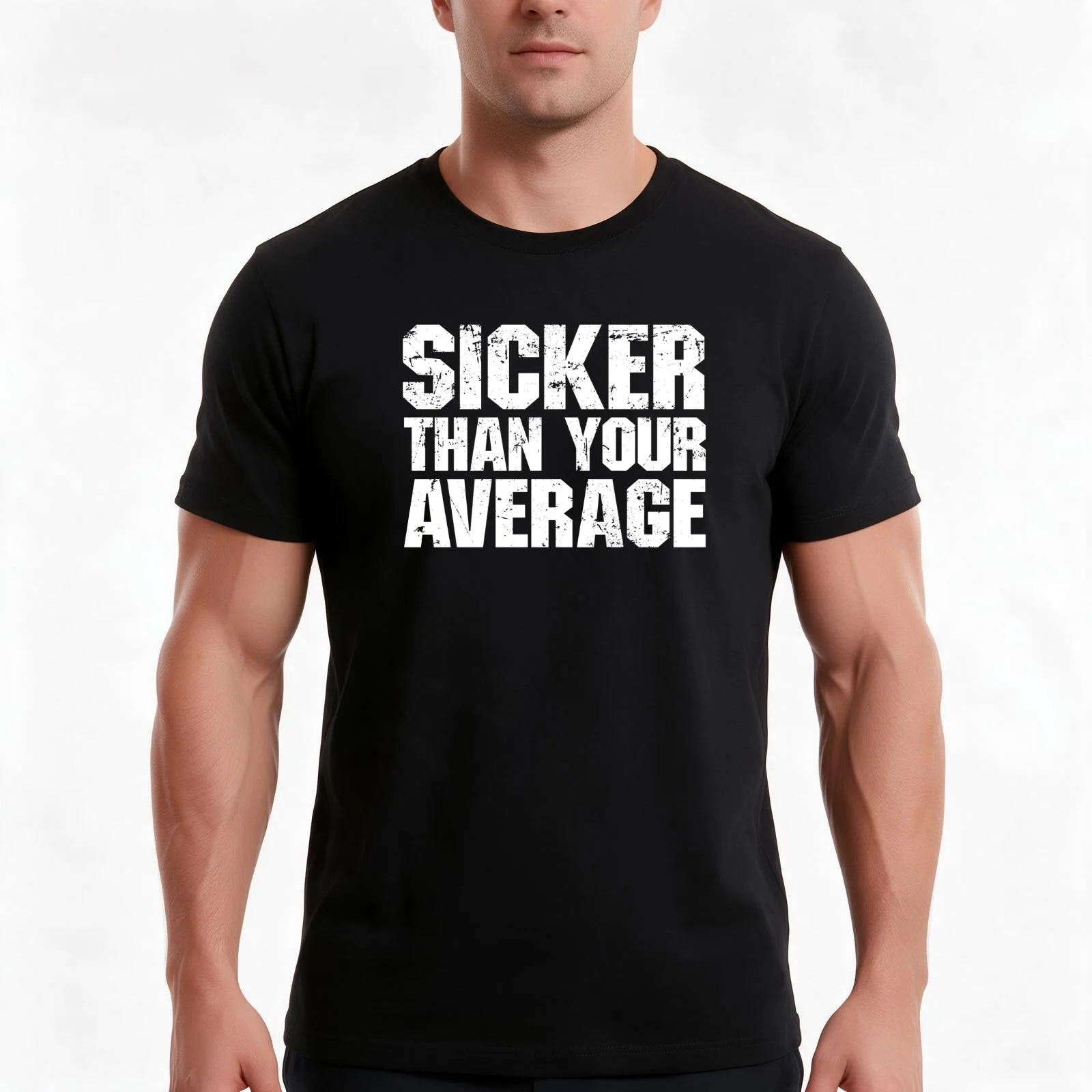 Sicker Than Your Average T-Shirt, Summer Casual Cotton Tee, Oversized Streetwear Tops, Vintage Graphic Print, Unisex Men Women