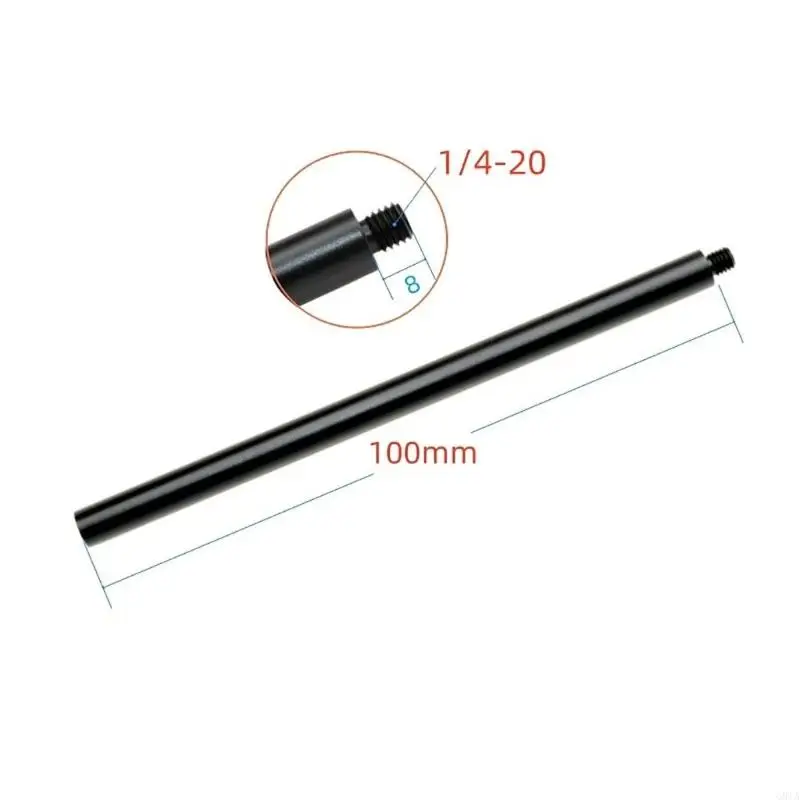 G8TA Aluminum Extension Rod for Tripods Monopod Fill Light Extension Poles Camera Extenders 1/4inch Screw Mount