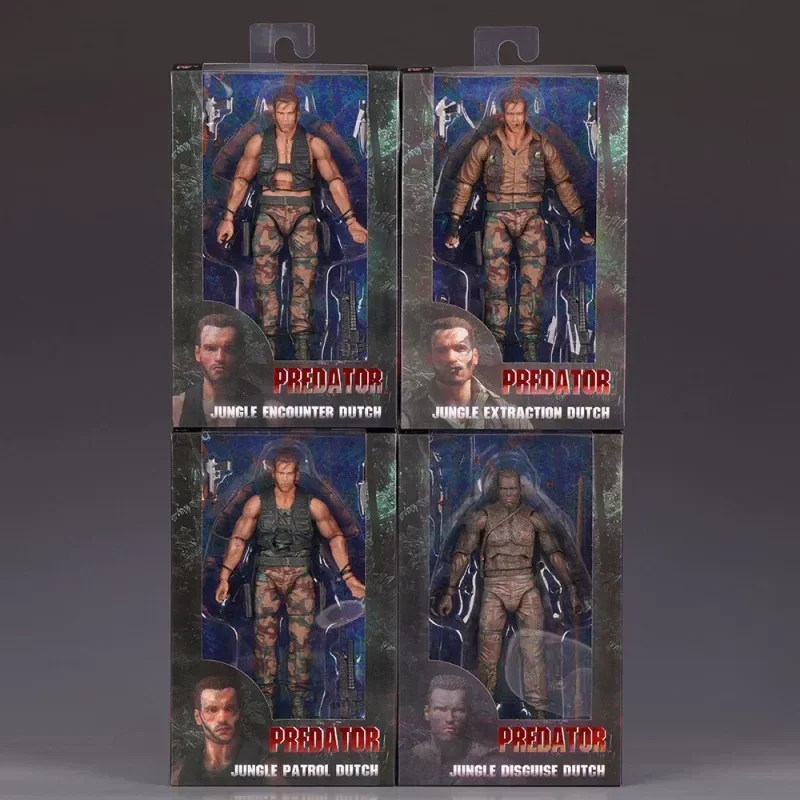 NECA Predator Action Figure 30th Anniversary 4pcs Set 7 Inch
