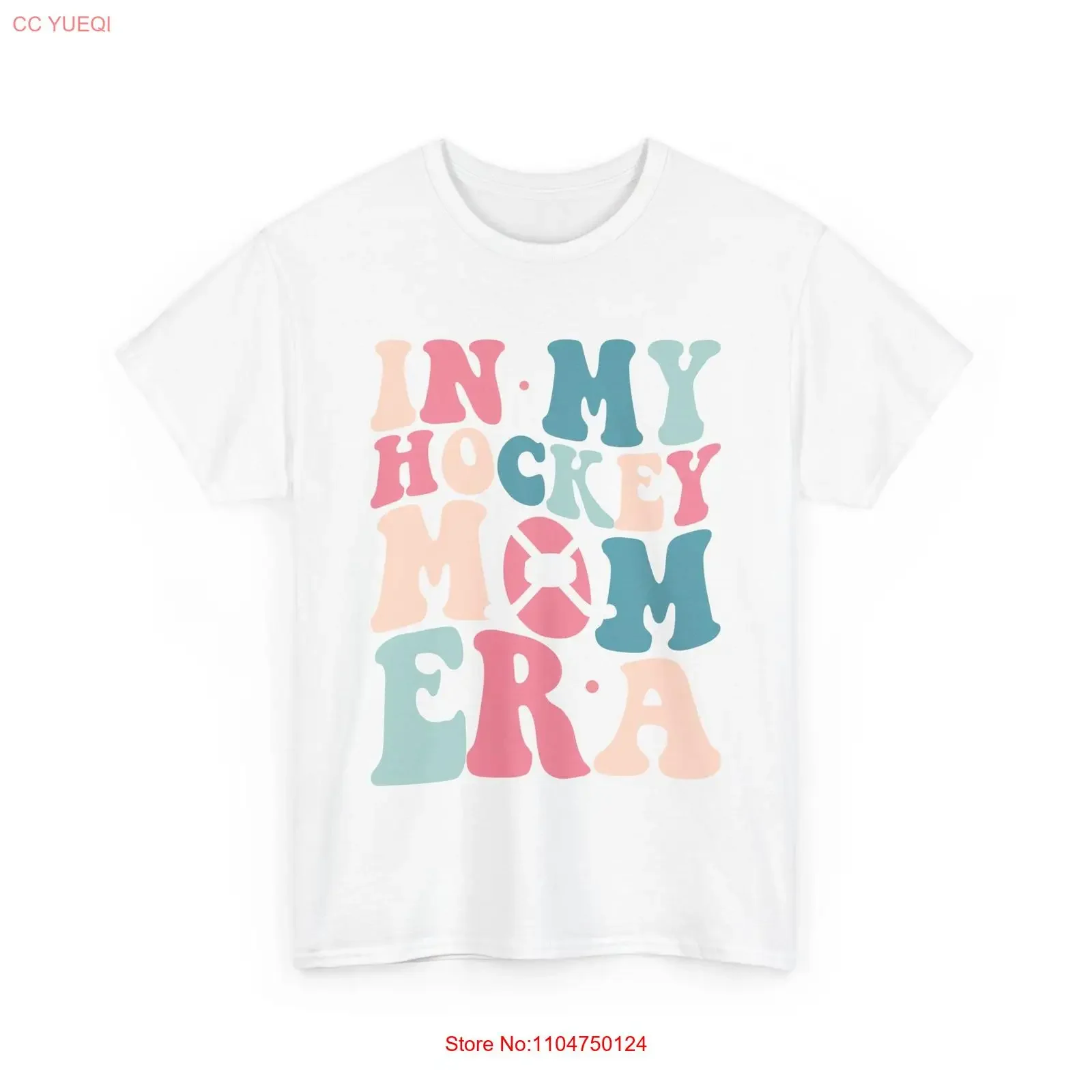 

Футболка In My Hockey Mom Era в стиле ретро, забавная, винтажная, стираная, повседневная, растянутая, с рисунком, слегка дышащая, стильная