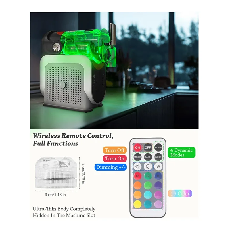 BYBS-Capsule-Shaped Lighting Module For Ninja Slushi FS301/FS300 Slushie Machine Accessory