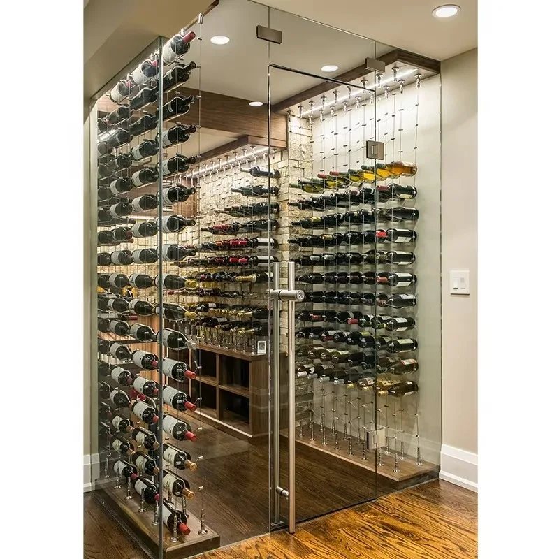 Family Use Under Cupboard Wine Rack Unique Large Wine Cabinet Style Modern Wine Cabinet