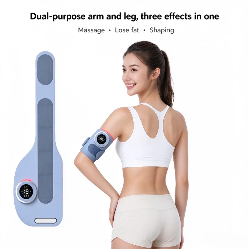 EMS Microcurrent Portable Arm Slimming Shaper Device, Vibration Swing Fat Removal Massager, Body Shaper for Thigh and Upper Arm