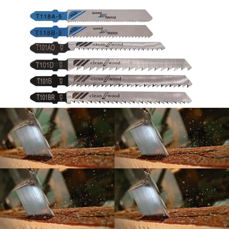 10pcs High Carbon Steel Curve Hacksaw Blades for Wood and Nail-Embedded Wood Cutting M4YD