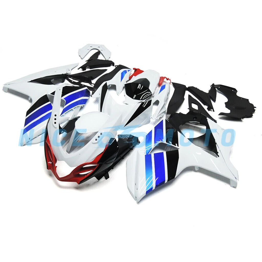 100% Injection Body set for Suzuki GSXR1000 2009 2010 2012 2015 2016 K9 11 13 14 GSXR 1000  white/blue Fairings kit