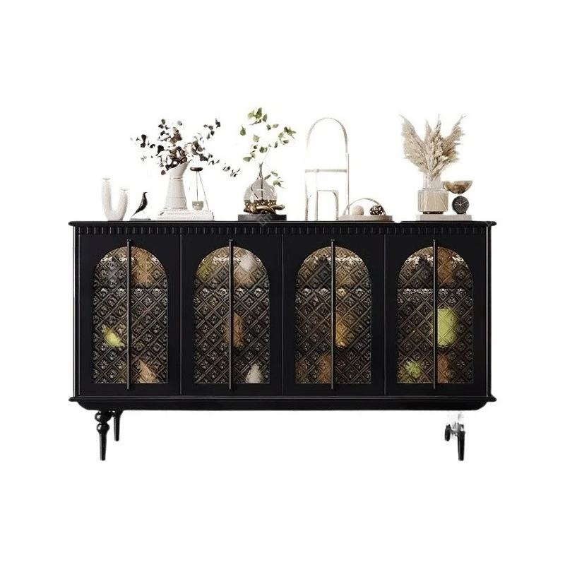 

dining side cabinet light luxury high-end glass door decorative cabinet, entrance entrance storage cabinet