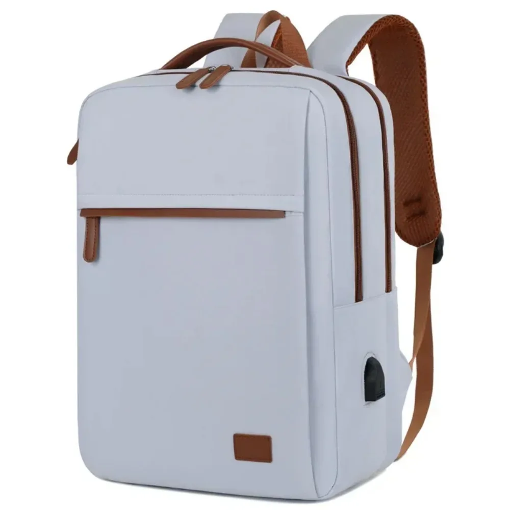 15.6-Inch Laptop Business Backpack Fashion Large Capacity Student School Bag Leisure With Luggage Belt & USb Charging
