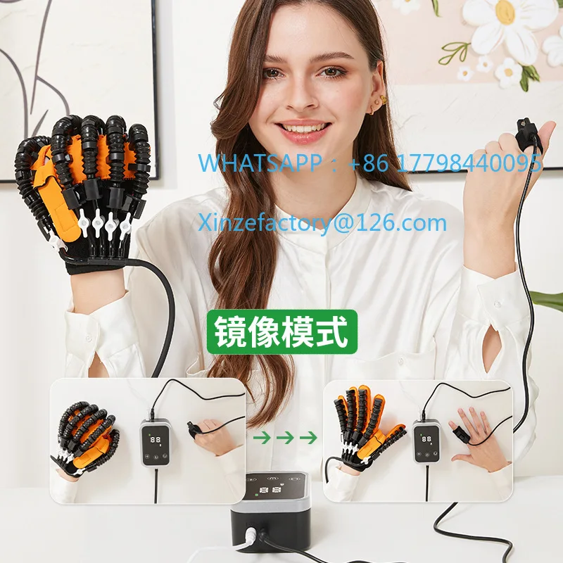 Customizable electric intelligent machine gloves five fingers