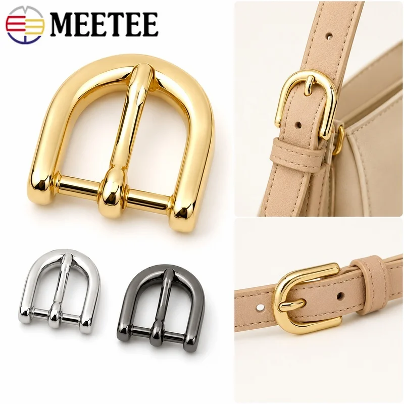 5/10/20Pcs 14/16/20mm Metal Pin Buckles Handbag Strap Buckle Wristlet Clasp Webbing Adjuster DIY Bagmaking Hardware Accessories