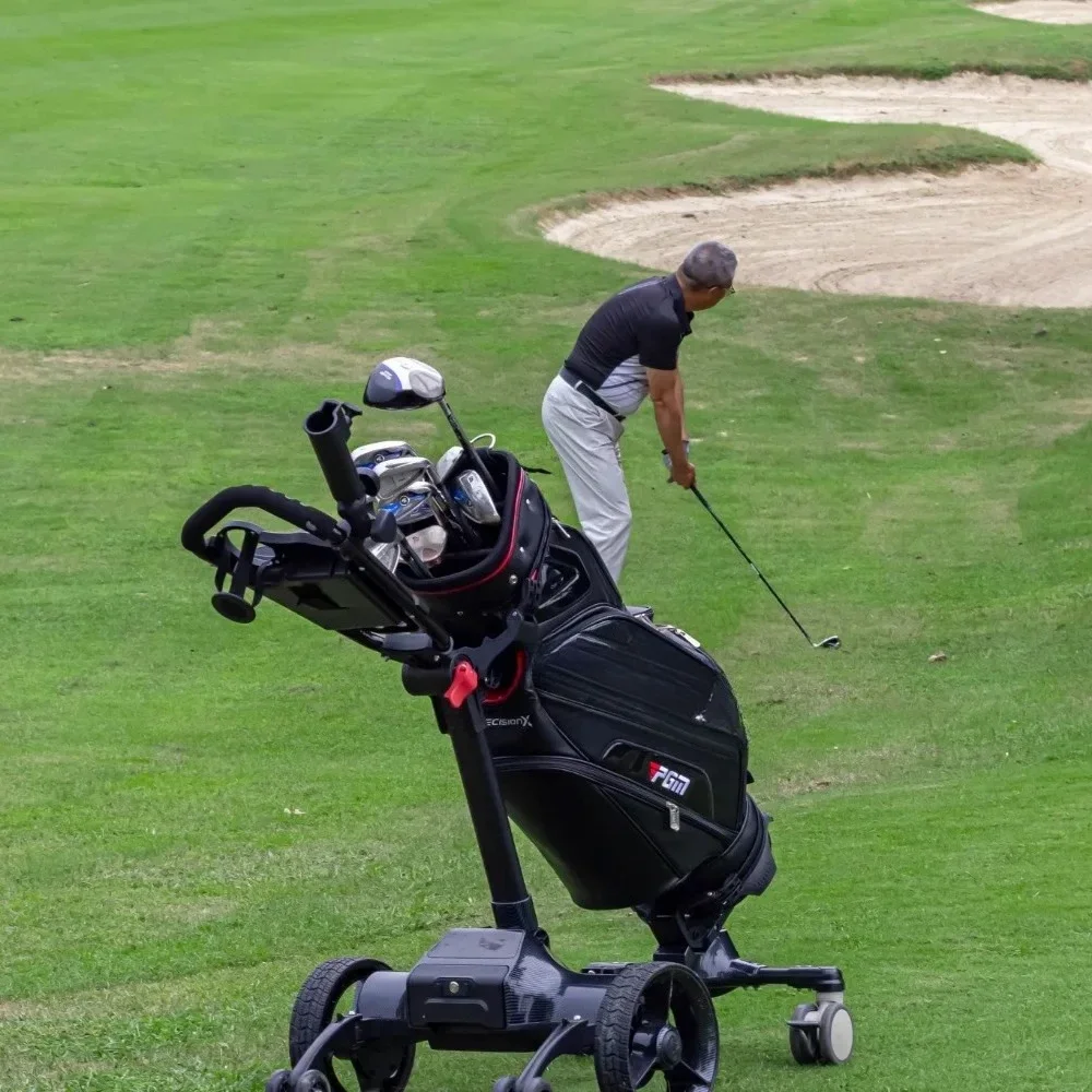 Golf Trolley Remote Control Golf Caddy 36-45 Hole Battery Capacity Electric Golf Trolley