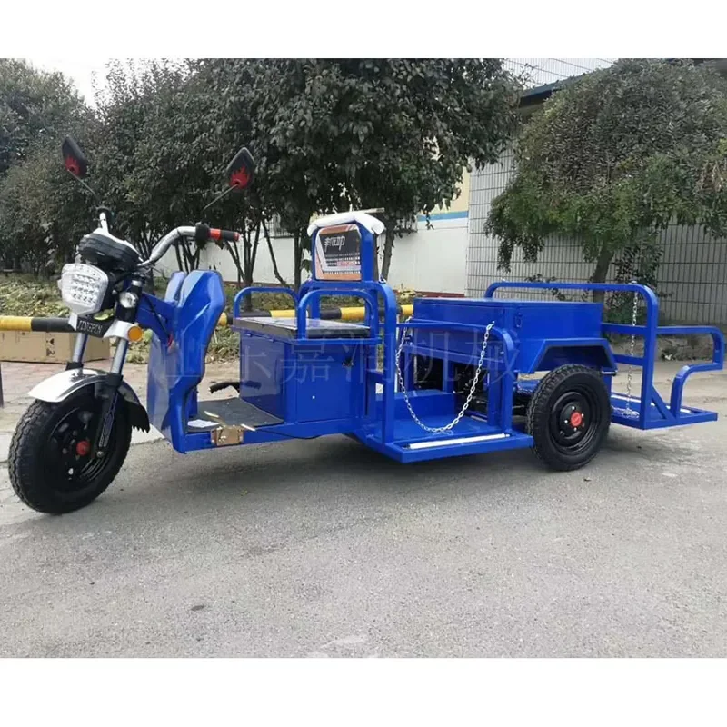 HCY HCY Electric small garbage truck, four-barrel garbage carrier, multi-functional new energy sanitation vehicle