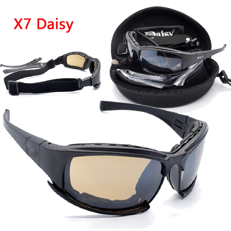 

Outdoor UV400 protective sports sunglasses C5 4 lens military goggles shooting hunting military safety glasses tactical glasses