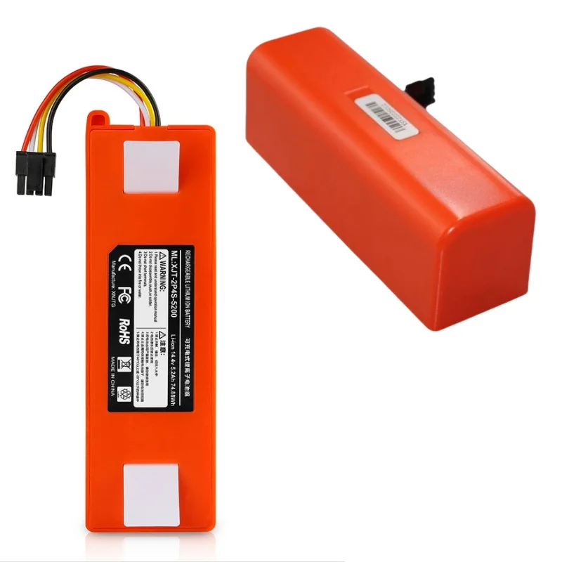 Sostituzione della batteria dell'aspirapolvere per batterie Xiaomi Roborock S50 S51 S55 T60 E352-00 S502-00 C10 E20 E35 14.4V 5.2AH SC