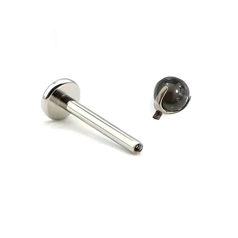 ASTM F136 G23 Titan Labret Piercing Seestern Biene Blatt CZ Push Pin Gewinde 16G Knorpel Körperschmuck – Detail 12