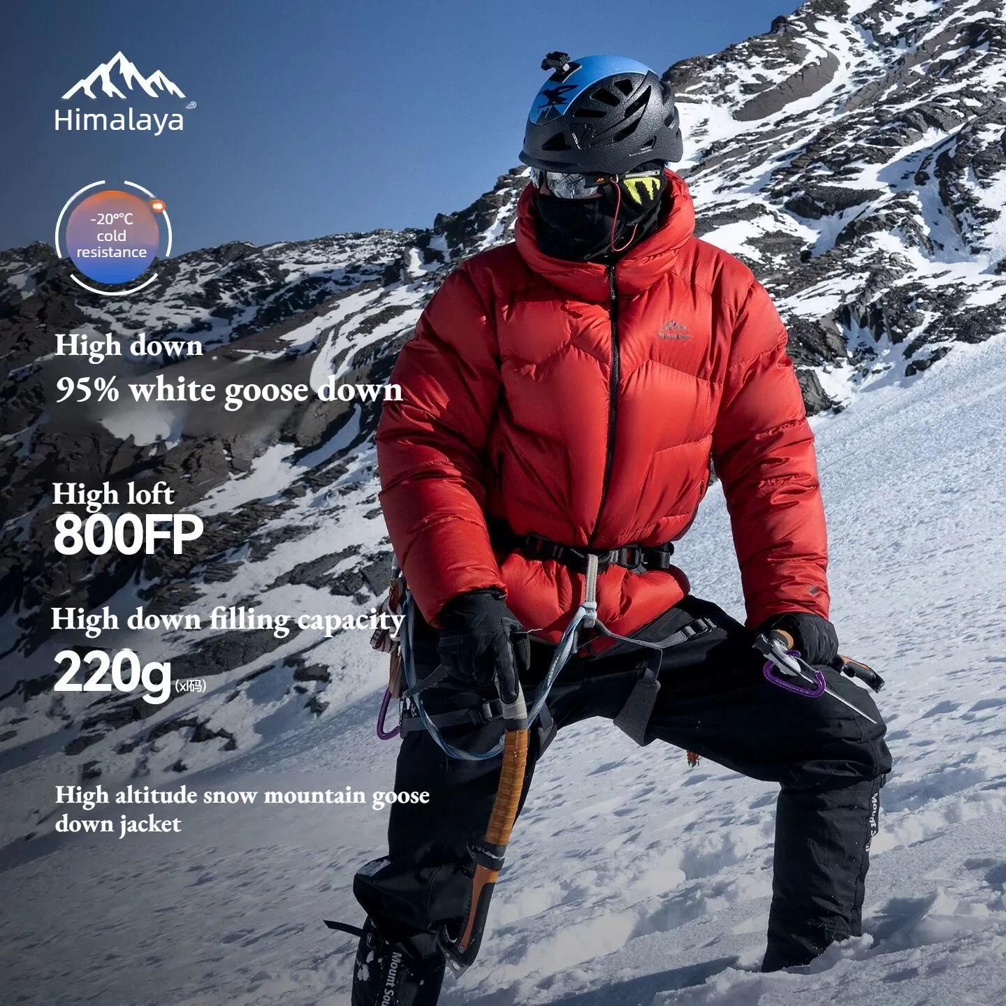 Chaquetas de plumón de invierno Golden Camel Himalaya para hombre, 800FP, cálidas, resistentes al viento, chaqueta de plumón de ganso, 5500M, abrigo para escalada en alta montaña.