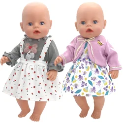 43cm new born Baby Doll Sun protection clothes for baby doll clothes 18 Inch American OG girl Doll jacket