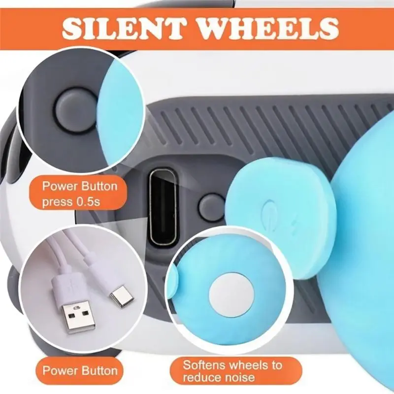 BEDW-Smart Cat Automatic Moving 2 Modes التحكم عن بعد سيارة اللعب التفاعلية تدريب القطط للكلاب