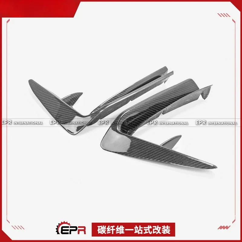 For Honda Civic Type R FL5 Carbon Fiber EPA-Style Front Bumper Air Vent Trim Mod Decal