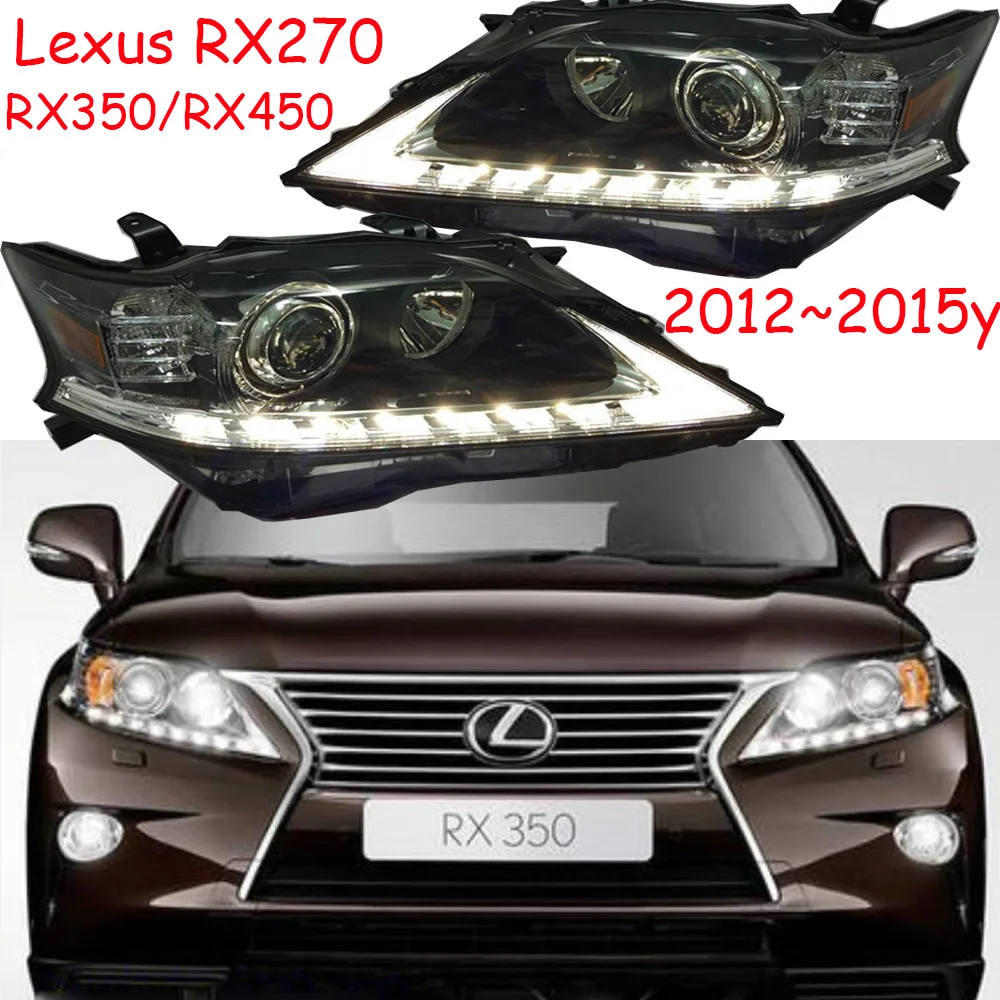 Dynamic LED DRL 1pcs 2012~2015y car bupmer head light forLexus RX270 RX350 RX450 headlight car accessories fog rx350 headlamp