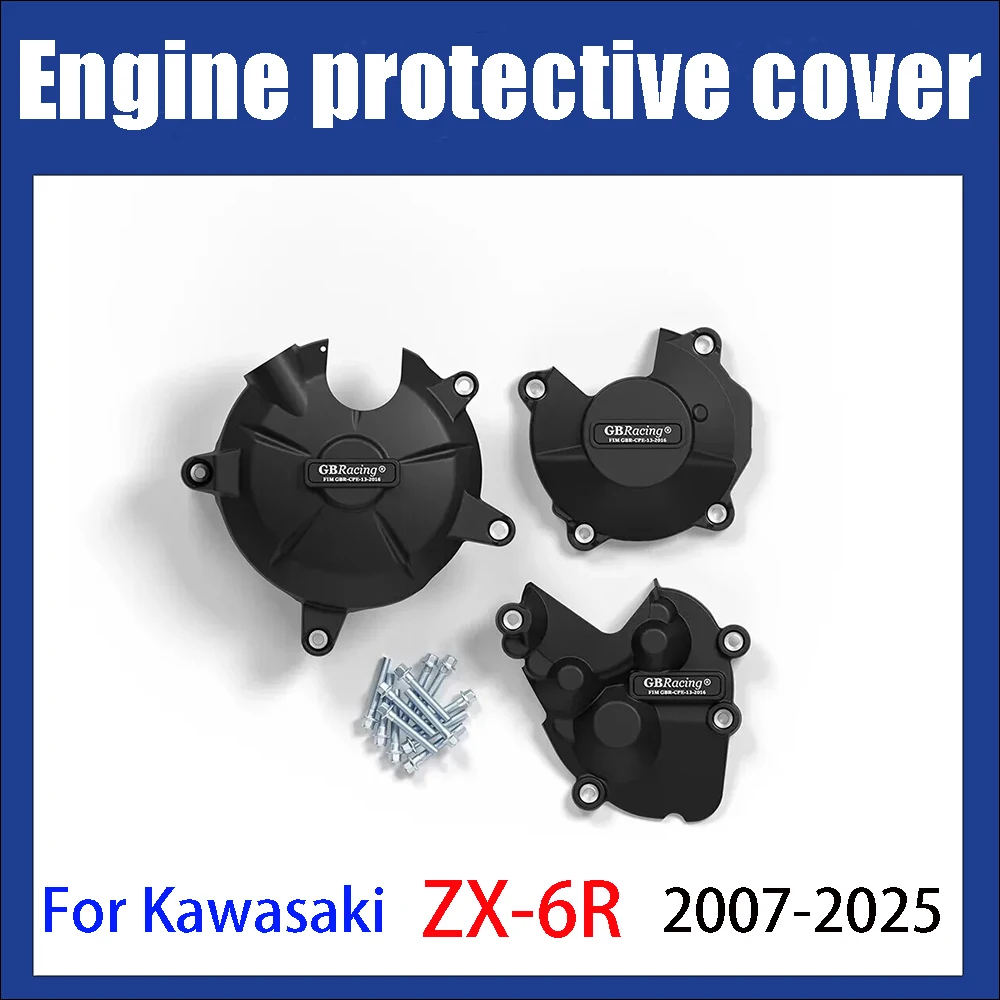 ZX-6R Motorcycles Engine Cover Protection Case For Case GB Racing For KAWASAKI ZX6R 2007 2008 - 2014-2020 2021 2022 2023 2024