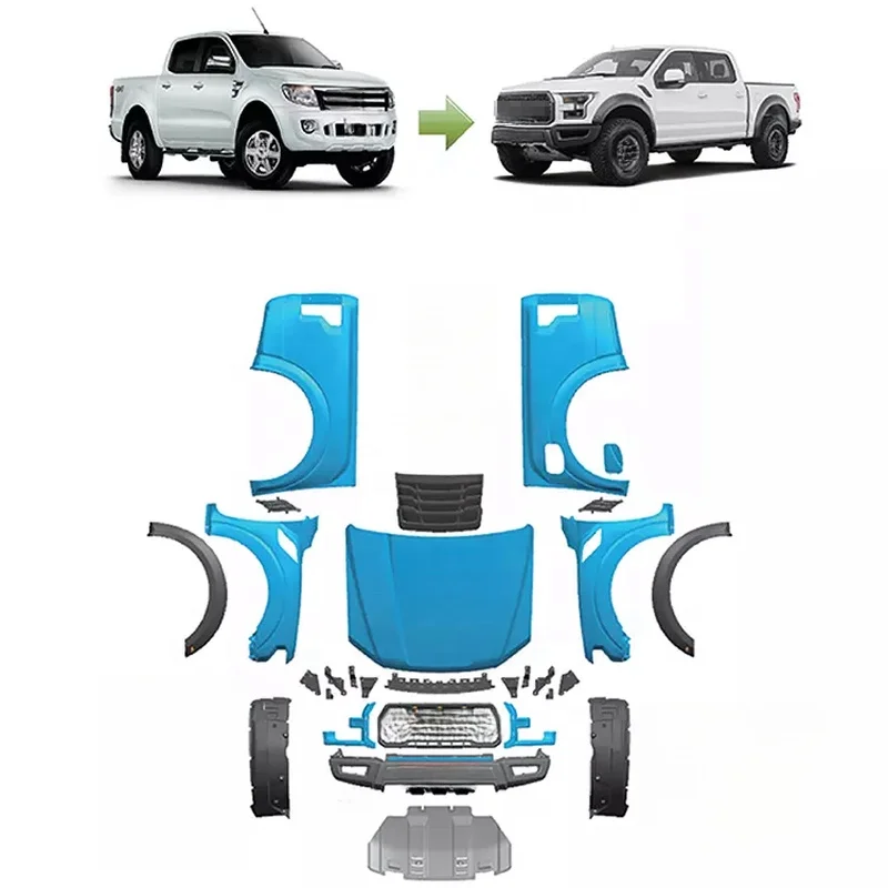 High Quality Body Kit For T6 T7 T8 Upgrade To Raptor Style Pickup Mod Parts
