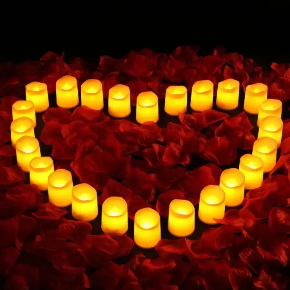 Waterproof Solar Candle Lights Decorative Compact Solar Powered Lights Automatic Lighting Warm Illumination Ambient Lighting