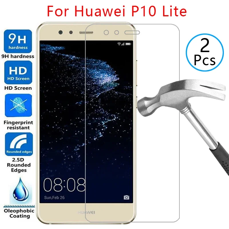 واقي شاشة من الزجاج المقسى لهاتف هواوي p10 لايت غطاء على p10lite p 10 10p ملحقات حقيبة الهاتف الواقية الخفيفة #1