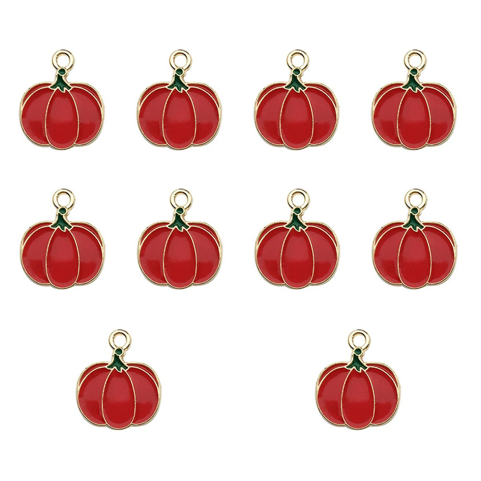 10Pcs Autumn Maple Leaf Charms for DIY Jewellery Making