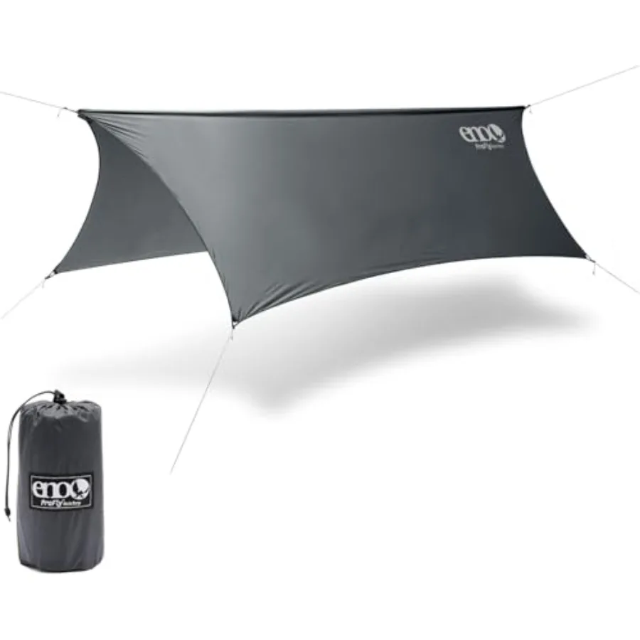 

ProFly Rain Tarp Ultralight Hammock Accessory in Charcoal for Outdoor Protection and Durability