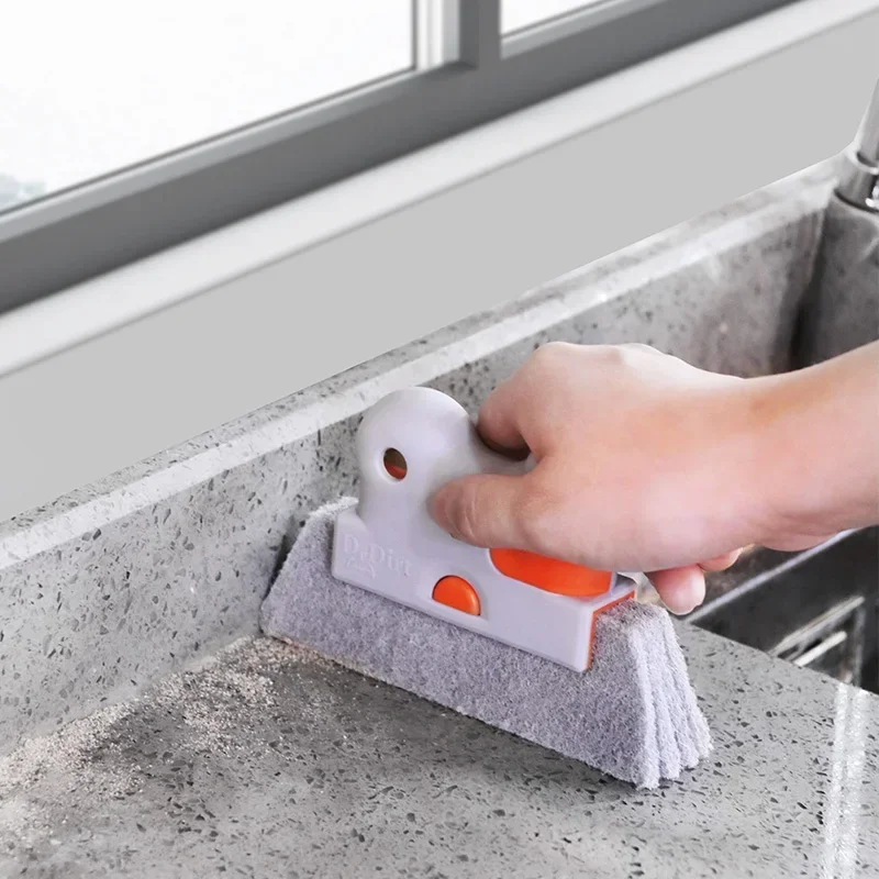 Household product ideas window dust remover reusable window frame door track cleaning brush for narrow spaces