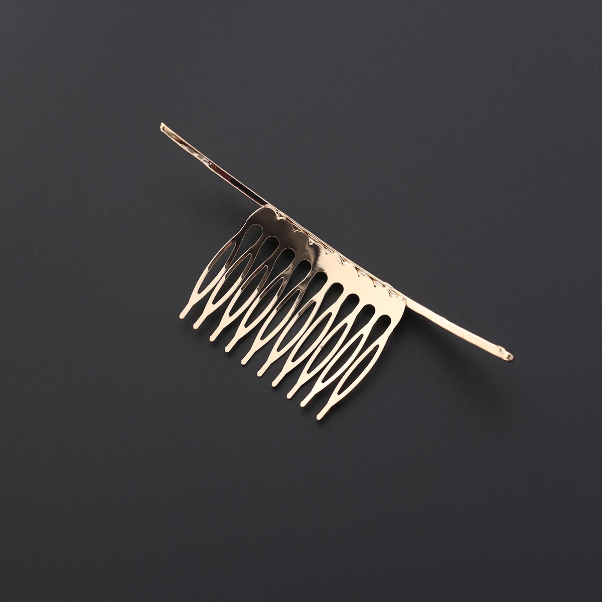 

Lightweight Golden Hair Comb Alloy Side Clip Durable Hairpin Hair Accessories Wedding Tiaras Veils for Women