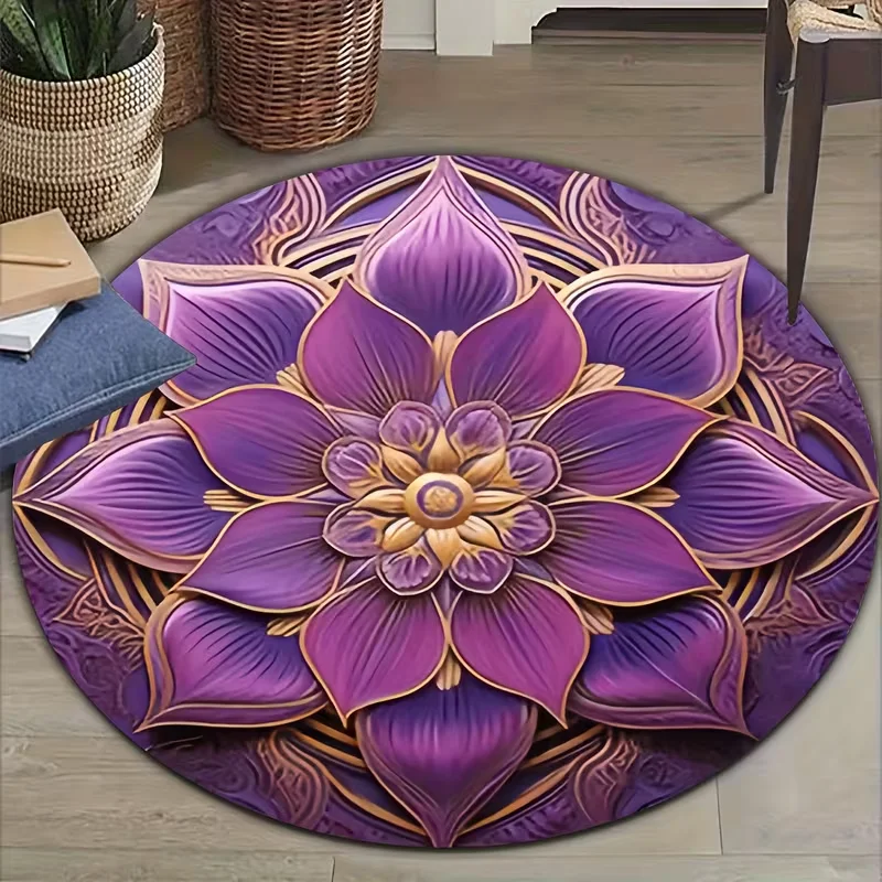 Karpet Bulat Mandala Teratai S - Wholesale Commercial Printing ulasan dan harga