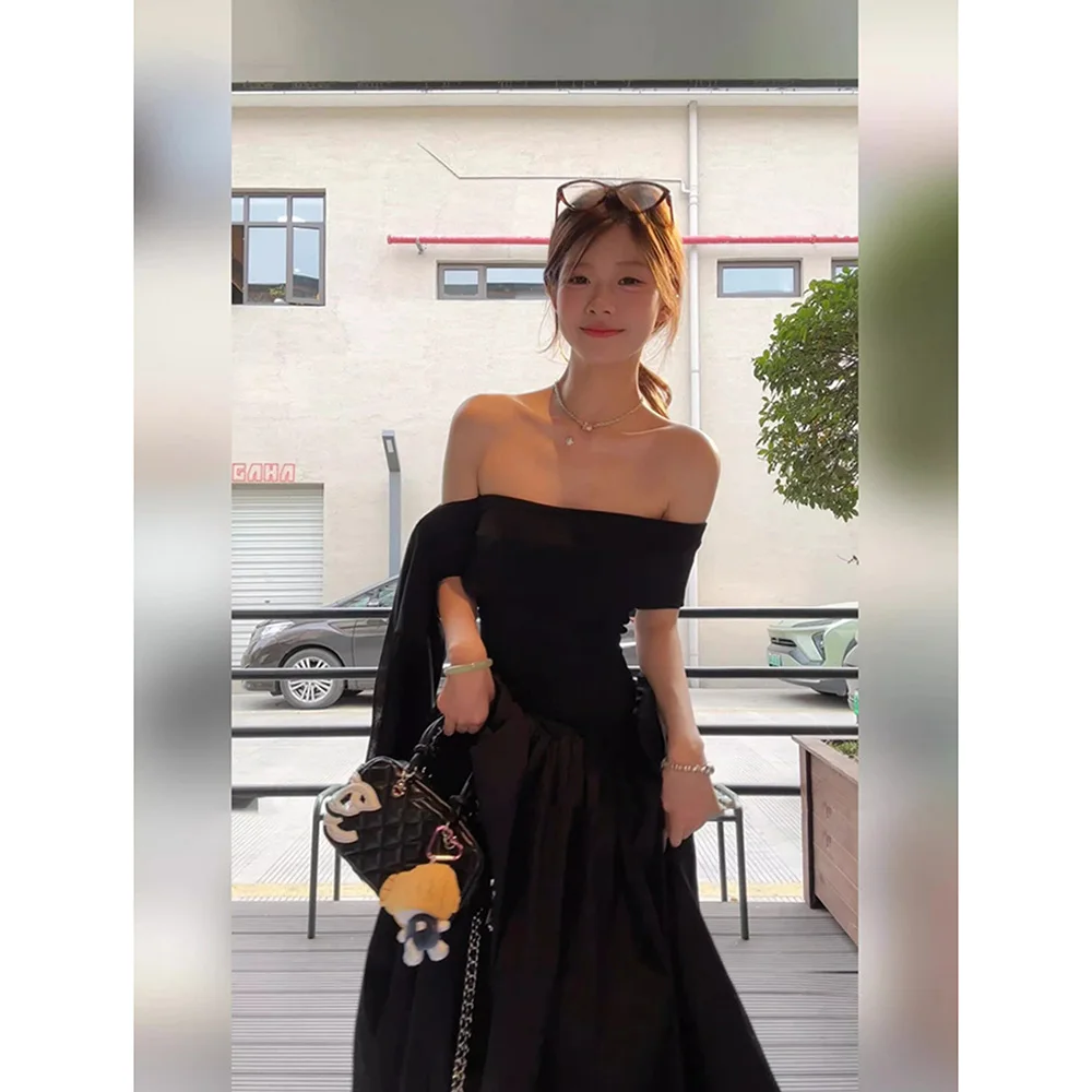 Abiti a maniche corte da donna con strass primavera in raso con scollo a V bordo foderato pieghettato ricamato dettagliato femminile morbido ed elegante moderno