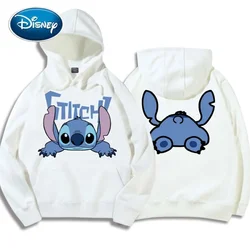 Disney Chic Fashion Stitched Little Monster Letter Cartoon Hoodie Pullover Unisex Women's Sweatshirt Cute Couple Top