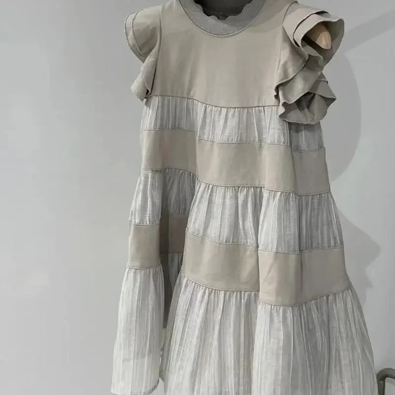 

Summer Twteen Girls Dresses Size 7-8 5 9 10 11 12 13 14 15 16 17 18 19 20 Years Fly Sleeves Big Girl Dress New 2025