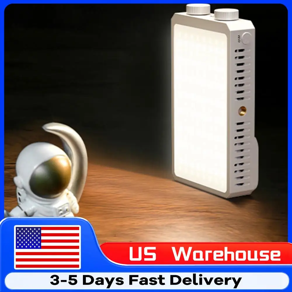 

Светодиодный светильник для камеры 40 Вт, 2800K-9000K, для фото- и видеосъемки, перезаряжаемый, портативный, 4400 мАч