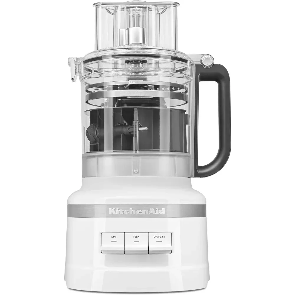 13-Cup Food Processor and Vegetable Chopper, Stainless-Steel Blades,3-Speed 500-Watt Motor, with the 3-in-1 feed tube, Household