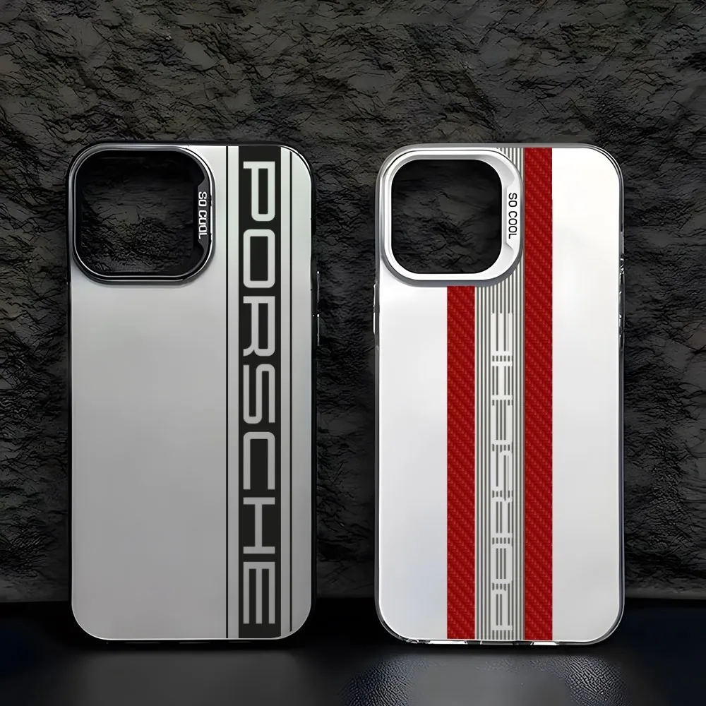 Japan Sports Car Jdm Drift RWB 911 964 933 Colored Silver Trendy Phone Case for IPhone 15 14 13 12 Pro Max 11 2024 couple